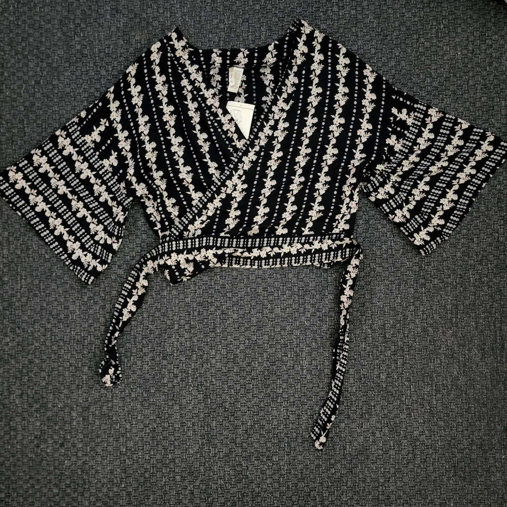 Jaipur Kimono Sleeve Wrap Top